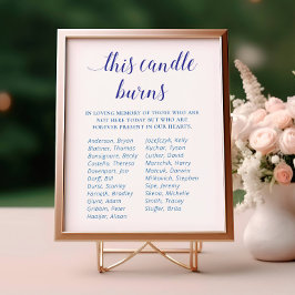 Blå Minneshögtid för Klassåterträff där detta ljus Poster