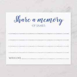 Blå minnesminnesminnesminne Firande i Life