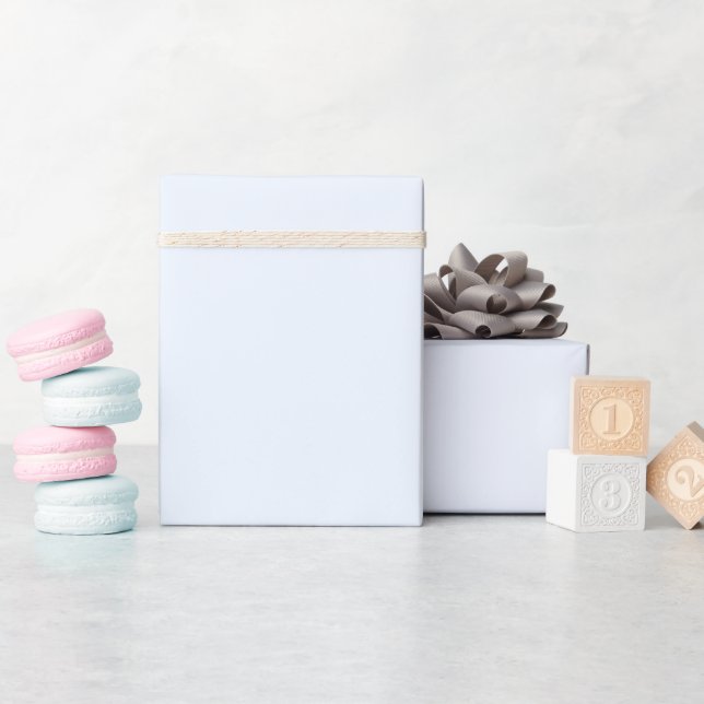 Blå mjuk vit pastel i fast Färg Presentpapper (Baby Shower)