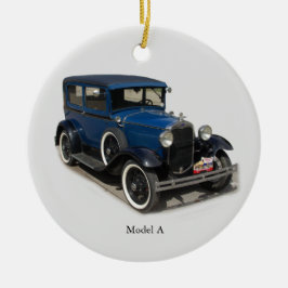 Blå modell A keramisk prydnadsföremål Julgransprydnad Keramik