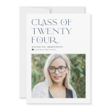 Blå Modern Minimalist Klass 2022 Examen