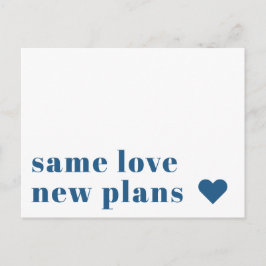 Blå | Modern uppskjutande av Bröllop Vykort