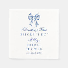 Blå Möhippa, något blått innan jag gör det Pappersservett