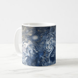 Blå moln av Planet Jupiter Juno Cam Kaffemugg