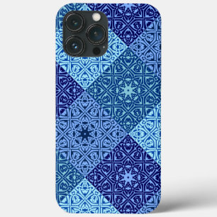 Blå mönster Fodral-Mate iphone case