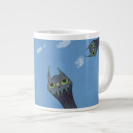 Blå monster jumbo mugg