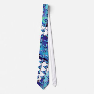 Blå morfo Butterfly Tie Slips