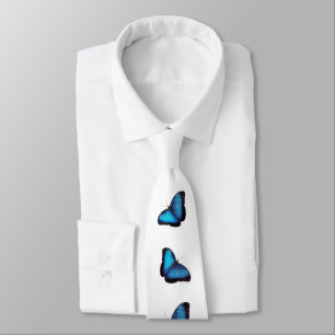 Blå morfo Butterfly Tie Slips