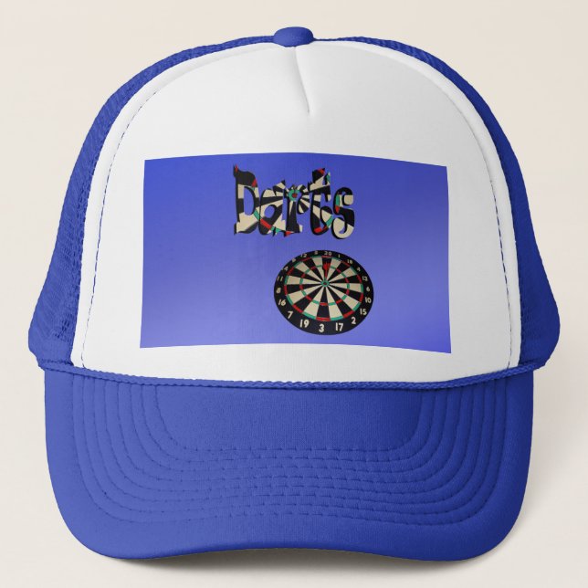 Blå mörka Logotyp Dartboard-design. Keps (Framsida)