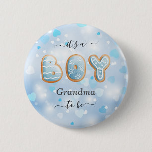 Blå mormor att bli pojkvän, babyknapp knapp