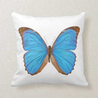 Blå Morpho Fjäril Kudde