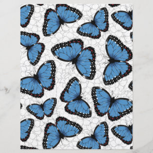 Blå morpho fjärilar