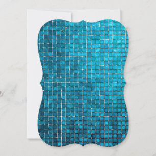 Blå mosaik mönster