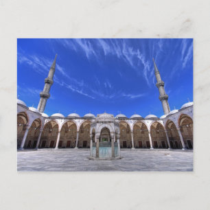 Blå moskén, Istanbul, Turkiet Vykort