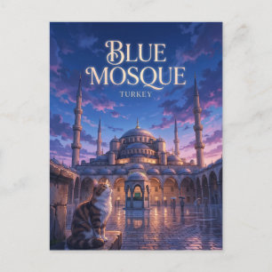 Blå moskén (Sultan Ahmed-moskén) Turkiet Vykort