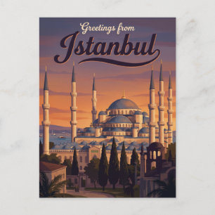 Blå moskén Turkiet Vykort