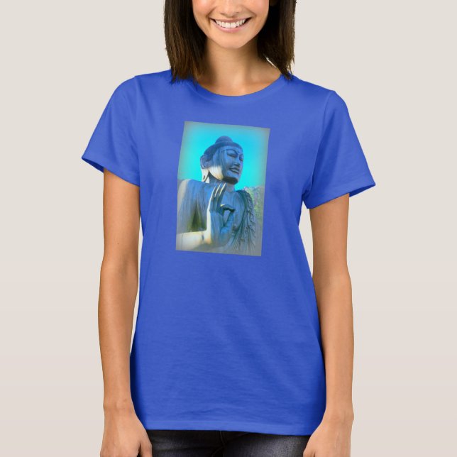 blå mudra t shirt (Framsida)