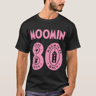 Blå Muminpappa Vinterspel Framåt Moomintroll T Shirt