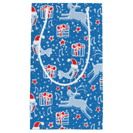 Blå musikfågel och julklappar