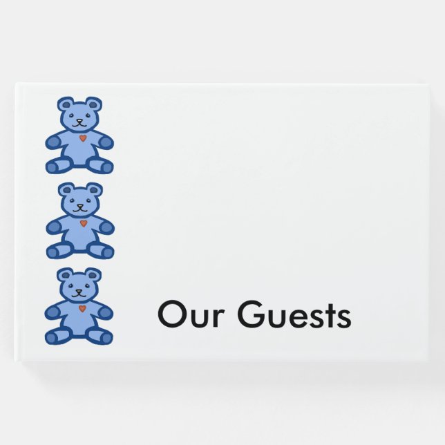 Blå nallar gräns gästböcker (Framsida)