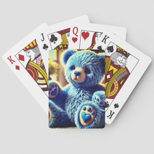 Blå Nalle Casinokort (Baksidan)