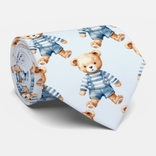 Blå Nalle Slips