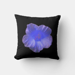 Blå Nasturtium Flower Pillow Kudde