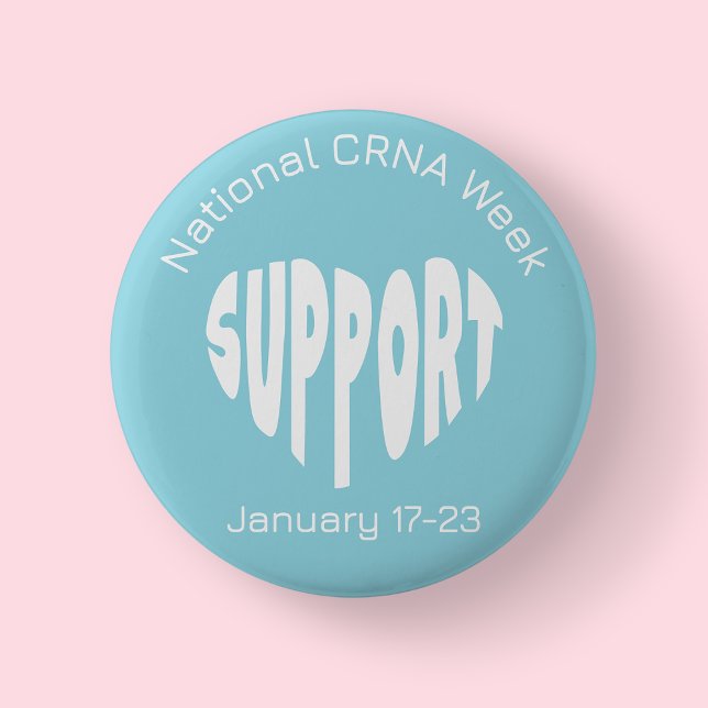 Blå nationella CRNA-veckan Knapp (CRNA Week)