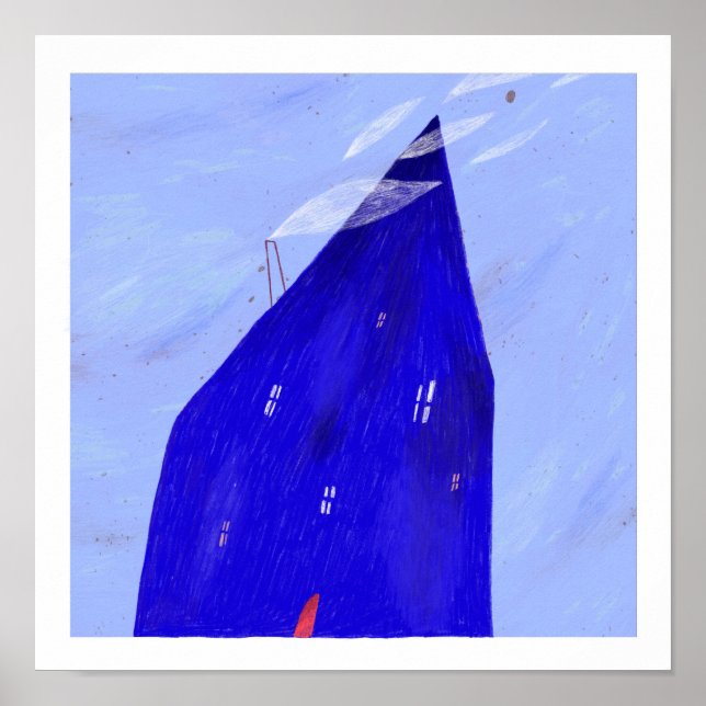 Blå natt poster (Framsidan)