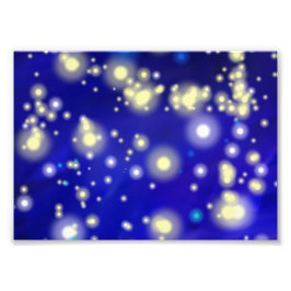 Blå natten himlar 32.2 fototryck