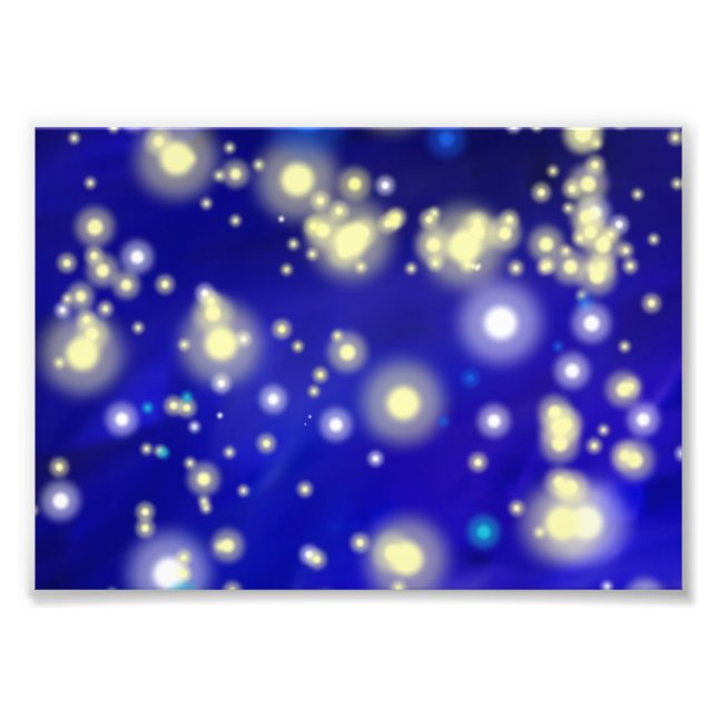 Blå natten himlar 32.2 fototryck (Framsidan)