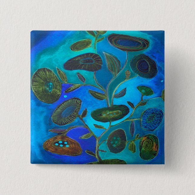 blå nattnyckelkedja knapp (Framsida)