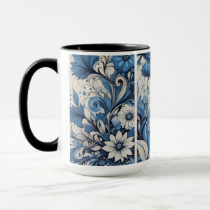 Blå natur mugg