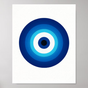 Blå nazarkonst - Skydda ditt space i Stil Poster