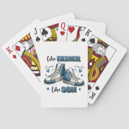 Blå neakers som Far, som Son Casinokort