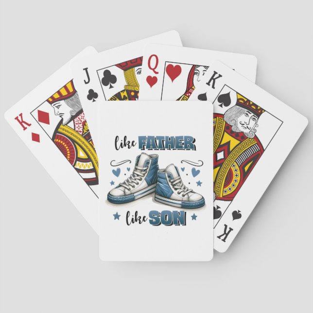 Blå neakers som Far, som Son Casinokort (Baksidan)