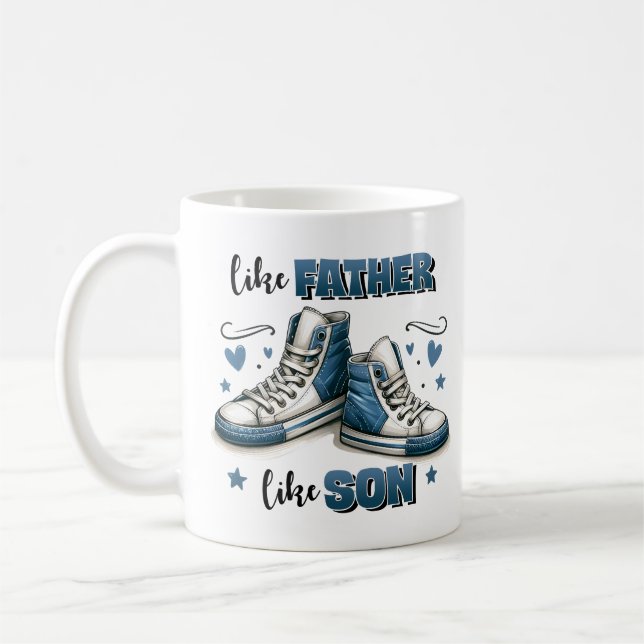 Blå neakers som Far, som Son Kaffemugg (Vänster)