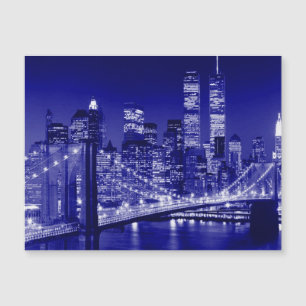Blå New York City-natt