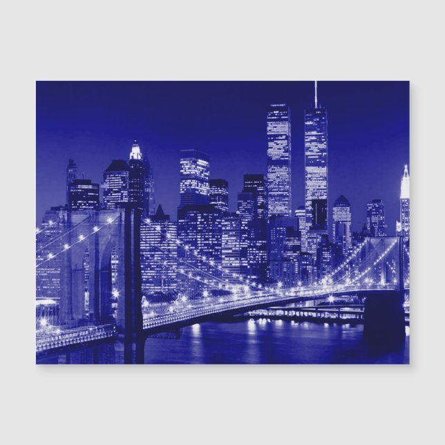 Blå New York City-natt (Framsida)