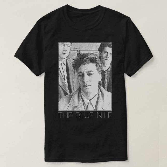 Blå Nilen, 80-talets estetiska Fläkt-design T Shirt (Design framsida)