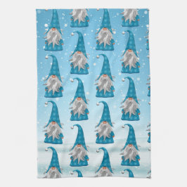 Blå nome på Snö Kökshandduk