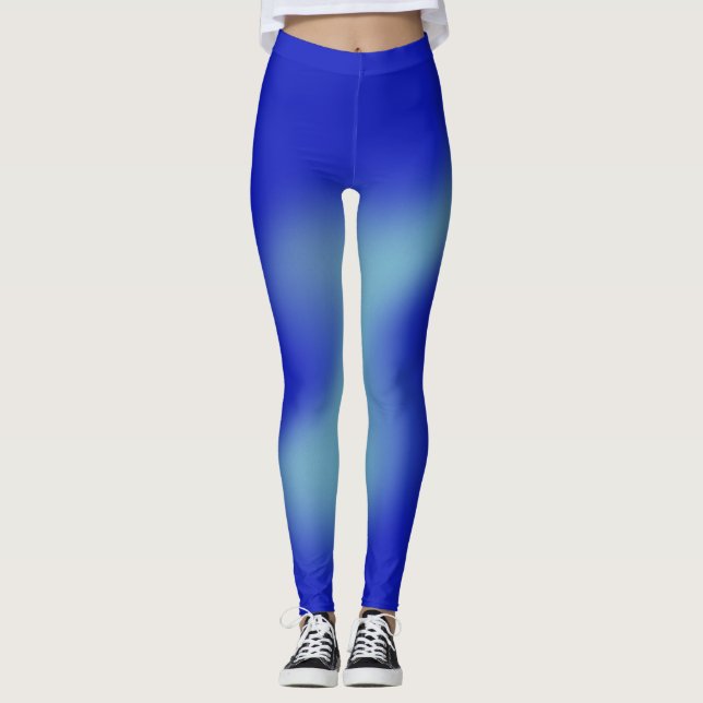 Blå Nyans Leggings (Framsida)
