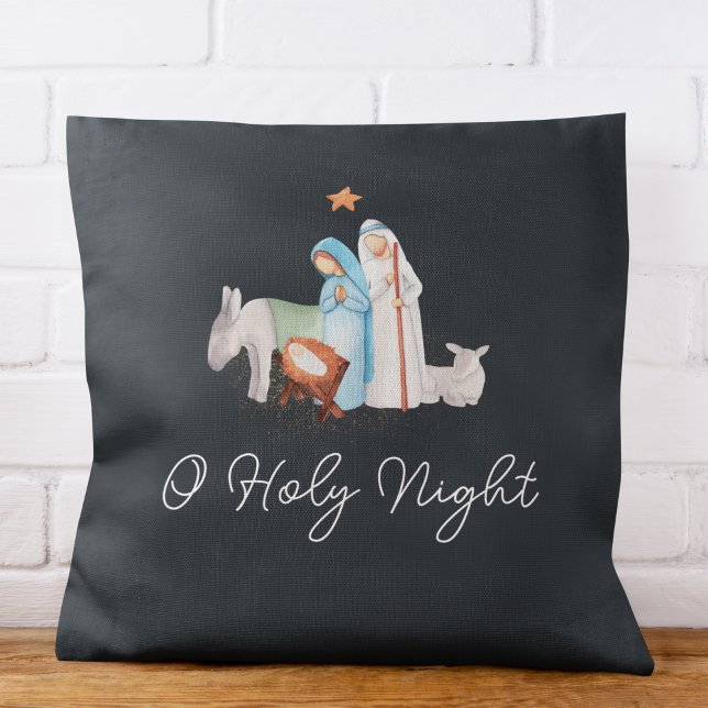 Blå nyans, Religiösa jul Kudde (Skapare uppladdad)
