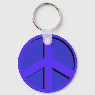 Blå nyckelkedja för fred nyckelring