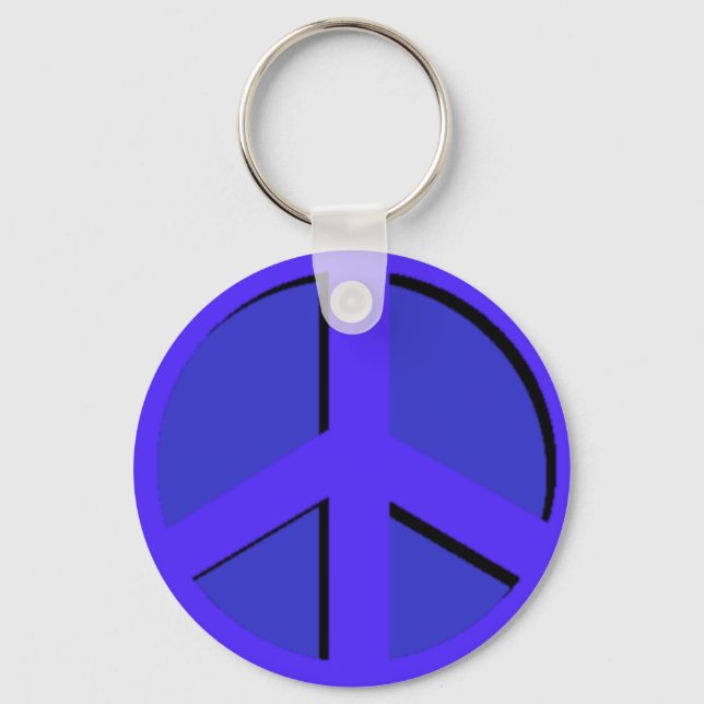 Blå nyckelkedja för fred nyckelring (Framsida)