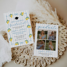 Blå Nyss Citrus Lemon Examen Fest