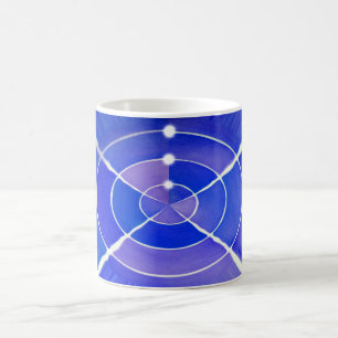 Blå oändlighet kaffemugg
