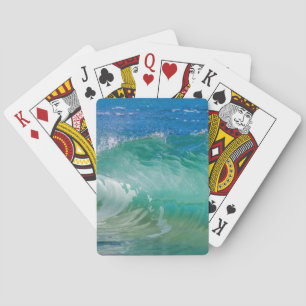 Blå Ocean Sommar Beach Vågar Casinokort