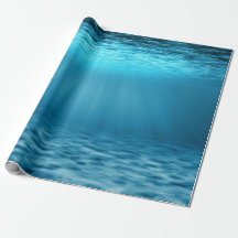 Blå ocean undervattensscen illustration