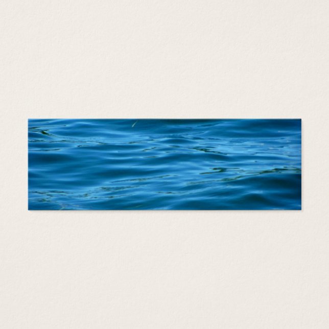 Blå oceanen Vatten Litet Visitkort (Framsidan)